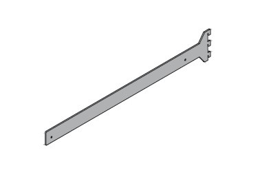 VERTIKO držák police 300x18 šedá