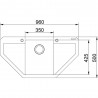 FRANKE Dřez MRG 612 E 960x500mm kašmír