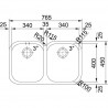 FRANKE Dřez AMX 120 765 x 450mm nerez