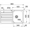 FRANKE Dřez SKX 611-86/2P 860x500mm nerez