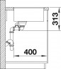 BLANCO 523571 Dřez Subline 340/160-F Silgranit InFino manuál bílá