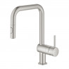 GROHE 32322DC2 Baterie Minta U-výpusť vytahovací sprška supersteel