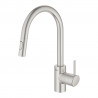 GROHE 31483DC2 Baterie kuchyňská Concetto, vytahovací sprcha duální, supersteel