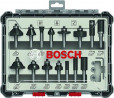 BOSCH 2607017472 15dílná sada fréz se stopkou pr. 8 mm