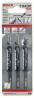 BOSCH 2608633A31 Pilový plátek do přímočaré pily 3ks T 144 DP Precision for Wood