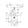 GROHE 31583SD1 Dřez K800 60-S 518 x 510mm nerez ocel, kartáčovaná