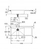 GROHE 31581SD1 Dřez K1000 80-S 1160 x 520mm dřez vlevo nerez ocel, kartáčovaná