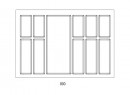 Příborník Classico zrnitá bílá pro StrongBox 80 (704 x 474 mm)