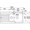 FRANKE Dřez SKX 651 1000x500mm nerez
