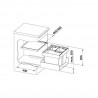 BLANCO 521470 Sorter Flexon II 50/3 1x19l+2x8l