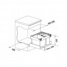 BLANCO 526643 Sorter Flexon II Low XL 60/3 1x30l+2x8l