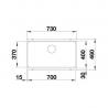 BLANCO 527762 Dřez Etagon 700-U bez odtokové sady Silgranit černá