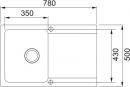 FRANKE Dřez OID 611-78 780x500mm černá