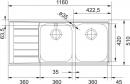 FRANKE Dřez NEX 621/7L 1160x510mm nerez