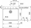 FRANKE Dřez MRG 610-60 CARE 635x559mm šedý kámen