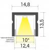 StrongLumio sada LED profil Baselyte-10 High 2m+příslušenství,stříbrná elox
