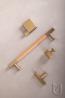 TULIP Knop Boise O tmavá zlatá matná