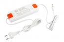 K-StrongLumio LED COB 24V 12W/m neutrální,Corner černá,krytka mléčná,2m