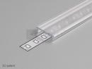 K-StrongLumio LED COB 24V 12W/m neutrální,Surface stříbrná,krytka průsvitná,3m