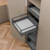 K-BLUM Merivobox, zásuvka E reling 450mm/70kg, tmavě šedá OG, vnitřní, sklo