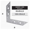 TK-rohovník 85x85x2,0mm