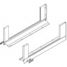 K-BLUM Legrabox, zásuvka C free 400mm/40kg, Blumotion/TOB, nerez, vrut