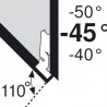 BLUM 79A5450.T závěs úhlový, typ III, vrut, -45°/110°