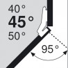 BLUM 79A9458.T závěs úhlový, typ III, vrut, 45°/95°