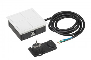 VersaHit Dual 2x230V (Schuko), bílá RAL9010