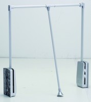 StrongWire tyč šatní sklopná 890-1240mm stříbrná/alu