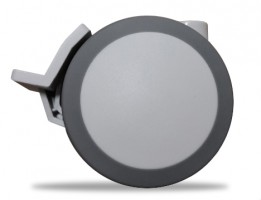 TENTE Kolečko otočné 5925 guma, brzda, průměr 75 mm RAL7035