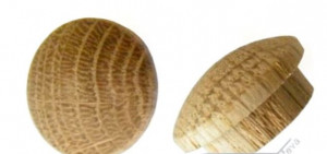 Záslepka - víčko s čepem 15mm dub