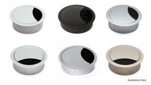 BACHMANN 930.302 LOOP ROUND kabelová průchodka 80 mm, černá RAL 9005