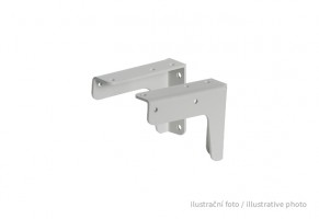 MILADESIGN LN 3801 úhelník pro úchyt stolního paravanu stříbrný