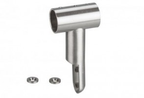 WC kabinky horní upevňující svorka 90° pro 12mm