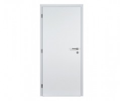 DVEŘE BÍLÉ 90 L + FAB kašírované s oblou hranou, voština