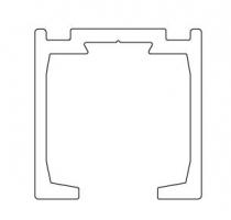 TERNO horní vedení 2660/A 3m stříbrná elox