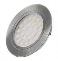 LED bodovka Oval nerez broušený neutrální bílá