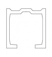 TERNO horní vedení 160kg 1160/A elox 2m