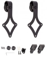 StrongLine Barnio kování pro posuvné dveře Square černá mat