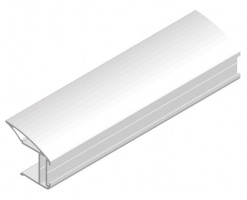 SEVROLL 03446 Libra úchytová lišta 18mm 2,7m stříbrná