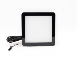 LED bodovka CIRAT 12V 3W černá bílá studená