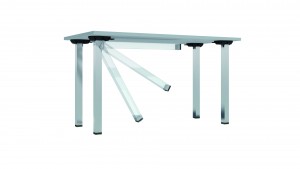 MILADESIGN stolová noha G5 ST607U sklopná 60 mm stříbrná