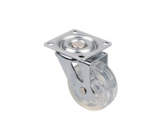 StrongCastors kolečko TOP průměr 50mm transparentní čirá bez brzdy