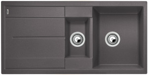BLANCO 518878 Dřez Metra 6 S bez excentru Silgranit PuraDur šedá skála