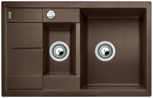 BLANCO 515044 Dřez Metra 6 S Compact s excentrem Silgranit PuraDur kávová