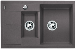 BLANCO 518876 Dřez Metra 6 S Compact s excentrem Silgranit PuraDur šedá skála