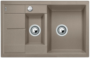 BLANCO 517353 Dřez Metra 6 S Compact s excentrem Silgranit PuraDur tartufo