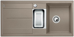 BLANCO 517354 Dřez Metra 6 S s excentrem Silgranit PuraDur tartufo