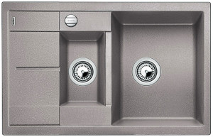 BLANCO 513553 Dřez Metra 6 S Compact s excentrem Silgranit PuraDur aluminium